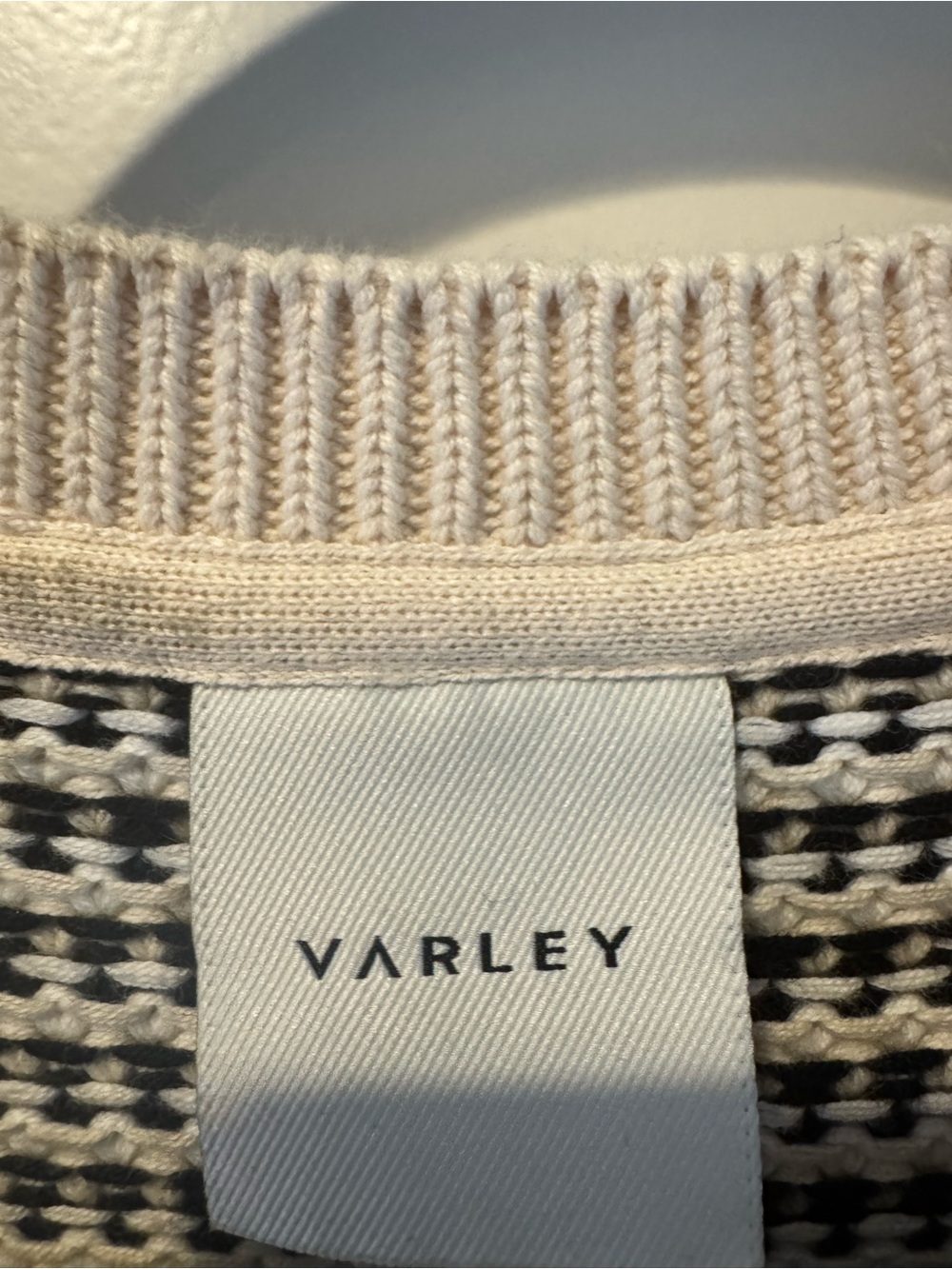 Varley Knowles Textured Knit Vest Birch Multi Stitch | S - Picture 6 of 8